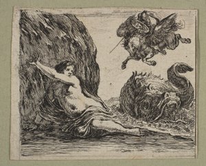 Perseus a Andromeda, 1644. od Stefano della Bella