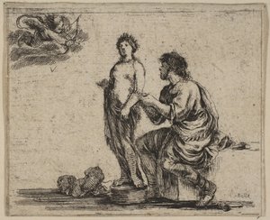 Pygmalion, z Game of Mythology Game of Mythology, 1644. od Stefano della Bella
