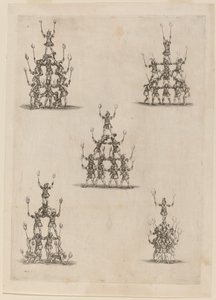Pyramidy kejklířů, 1652. od Stefano della Bella