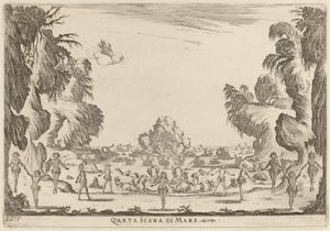 Čtvrtá mořská scéna, 1637. od Stefano della Bella
