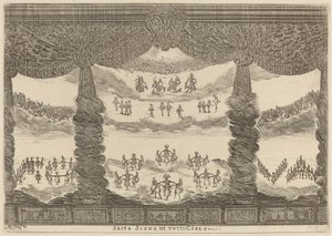 Šestá scéna celého nebe, 1637. od Stefano della Bella