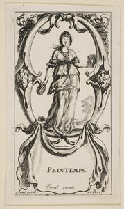 Spring Printemps, z The Four Seasons, ca. 1641. od Stefano della Bella