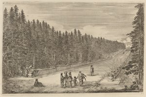 Avenue of Fountains, pravděpodobně 1653. od Stefano della Bella