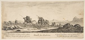 Bitva Amalekitů, ca. 1645-52. od Stefano della Bella