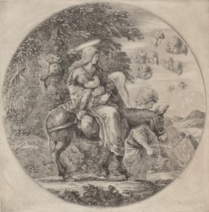 Útěk do Egypta, pravděpodobně 1662. od Stefano della Bella
