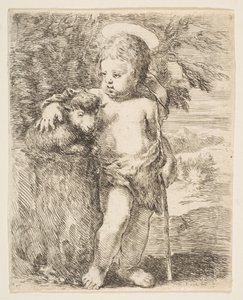 Nemluvně sv. Jana Křtitele se svým Beránkem, ca. 1649. od Stefano della Bella