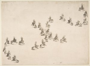Dvacet čtyři kavalírů tvoří dvojité S, 1652.