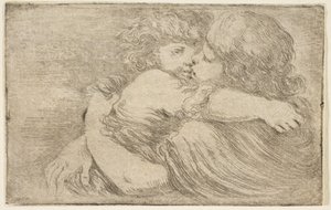 Objetí dvou dětí, ca. 1662. od Stefano della Bella