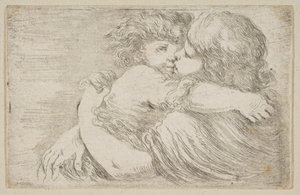Objetí dvou dětí, ca. 1662. od Stefano della Bella