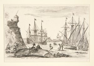 Pohled na roh Calais (Vue d od Stefano della Bella