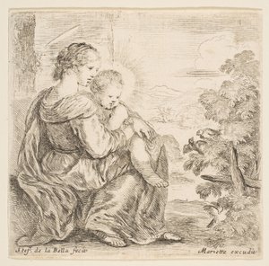 Panna a dítě, 1641. od Stefano della Bella