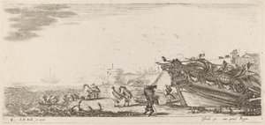 Windy Harbor, 1644. od Stefano della Bella