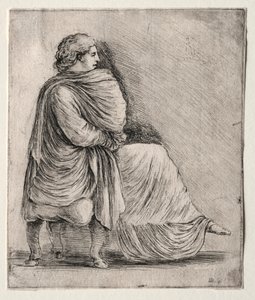 Žena sedící na stoličce, c. 20.–30. léta 16. století. od Stefano della Bella