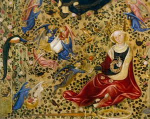 Svatá Kateřina Alexandrijská, detail Madonna del Roseto