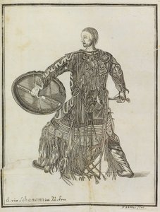 Šaman. Z Popis země Kamčatka, c. 1750. od Steller