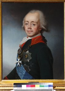 Paul I de Russie - Portrét ruského císaře Pavla I. (1754-1801) - Stepan Semjonovič Ščukin (1762-1828). Olej na plátně, po 1798. Soukromá sbírka