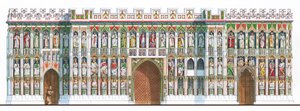 Obrazové plátno katedrály v Exeteru, asi 1480-1538 (tuš a akvarel na papíře) od Stephen Conlin