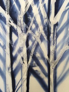 Strom II, 2016 (vosk na látce) od Stephen Dow