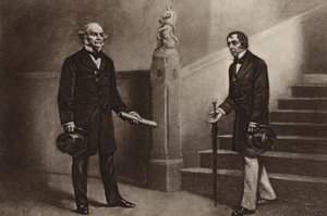 Gladstone a Disraeli, Beaconsfield (hlubotisk) od Stephen James (after) Ferris