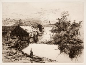 Mlýny v Mispeku, N.B., 1884.