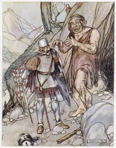 Ilustrace k Siegfriedovi drakobijci (barva lito) od Stephen Reid