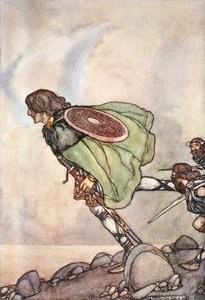 "Proběhli ho po kopcích a po rovině", c1910. od Stephen Reid