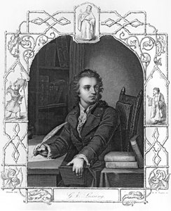 Gotthold Ephraim Lessing (1729-1781) vyrytý Albertem Henry Paynem (1812-1902) od Storck
