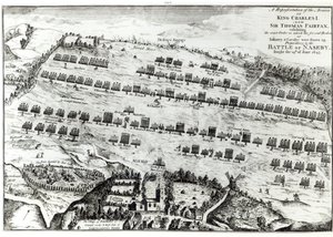 Příprava na bitvu u Naseby, vybojovaná 14. června 1645, publikovaná v 