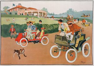 The Race from the Links vydal Max Williams, tisk R.A. Welcke, New York od Stuart Travis