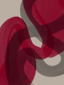 Abstrakt: Crimson Flow od Studio Palette