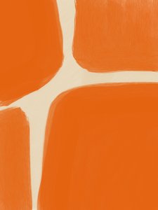 Abstraktní oranžové tvary od Studio Palette