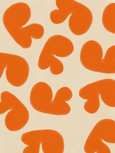 Abstraktní oranžové tvary od Studio Palette