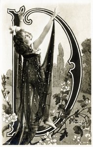 D: Slečna Roessler, tanečnice z Belle Epoque - Abeceda na pohlednici od Studio Reutlinger