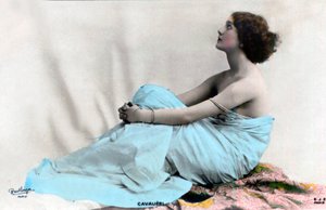 Lina Cavalieri jako Fedora, asi 1900-1905 (pohlednice) od Studio Reutlinger