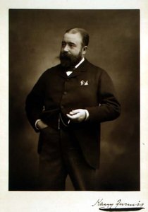 Harry Furniss (1854-1925), ilustrátor a karikaturista, portrétní fotografie (čb foto)