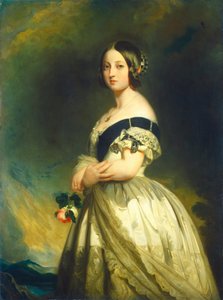 Královna Viktorie, c. 1843. od Studio of Franz Xaver Winterhalter