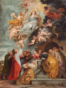 Nanebevzetí Panny Marie, pravděpodobně v polovině 20. let 17. století. od Studio of Peter Paul Rubens