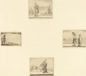 List leptů od Style of Jacques Callot