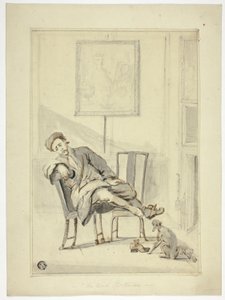 Unavený sportovec od Style of William Hogarth