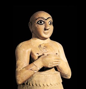 Selim, bratr krále Mari v Sýrii, 3. tisíciletí před naším letopočtem (socha) od Sumerian Sumerian