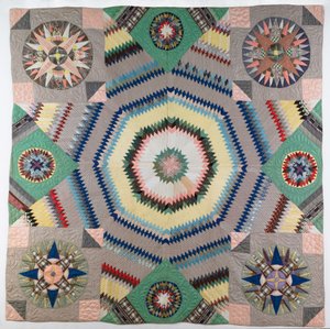 Pieced quillt od Susan F. Wyman