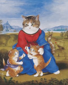 Ilustrace z knihy Cats Galore! A Compendium of Cultured Cats (vyd. 2015) od Susan Herbert