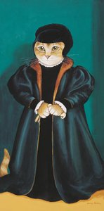 Ilustrace z knihy Cats Galore! A Compendium of Cultured Cats (vyd. 2015) od Susan Herbert