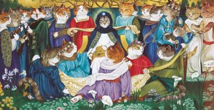 Ilustrace z knihy Cats Galore! A Compendium of Cultured Cats (vyd. 2015) od Susan Herbert