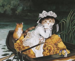 Ilustrace z knihy Cats Galore! A Compendium of Cultured Cats (vyd. 2015) od Susan Herbert