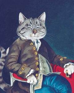 Ilustrace z knihy Cats Galore! A Compendium of Cultured Cats (vyd. 2015) od Susan Herbert