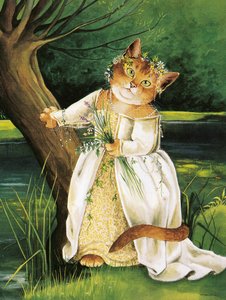 Ilustrace z knihy Shakespeare Cats: (vyd. 2016) od Susan Herbert