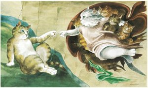 Ilustrace z Kočičí galerie západního umění (vyd. 1994)