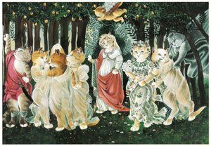 Ilustrace z Kočičí galerie západního umění (vyd. 1994)