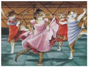 Ilustrace z filmu Kočky (pub. 2006) od Susan Herbert
